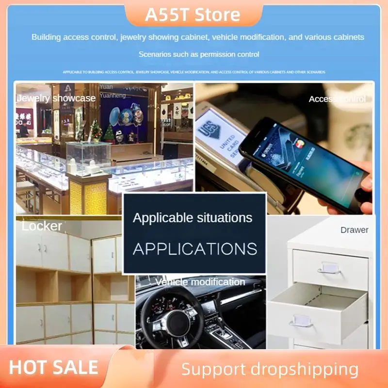 

A55T Mobile Phone NFC Control Board Fingerprint IC Card DIY Relay Module 13.56Mhz Access Control Card Controller