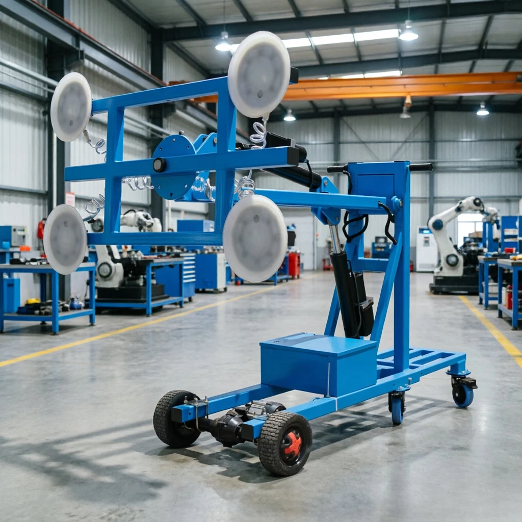 Wholesale Heavy Duty Rotatable Electric Vacuum Glass Lifter Manual Lifting Transport Suction Cup Trolley Customized