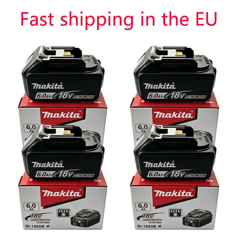 Batteria originale Makita | Compatibile con gli utensili elettrici a batteria LXT. | Batteria agli ioni di litio 18V 6.0Ah | Ricarica rapida e lunga durata