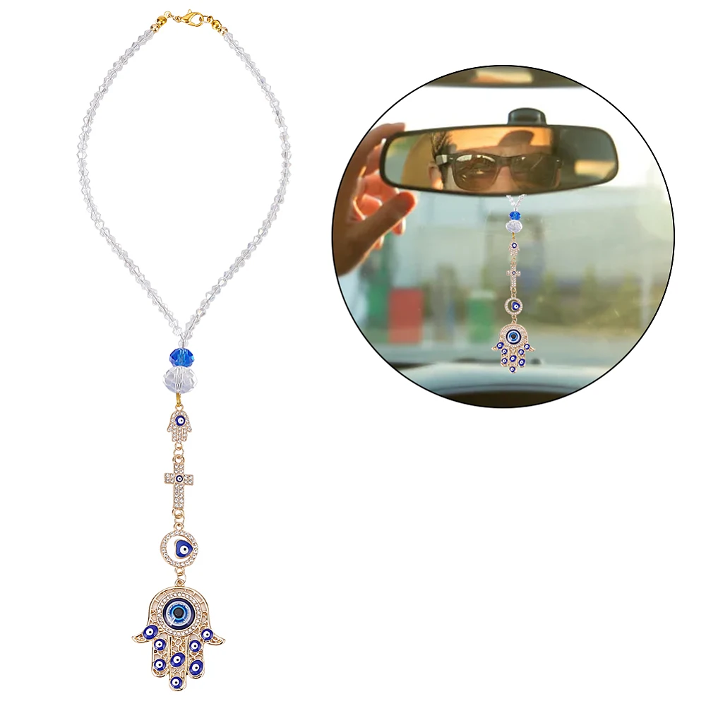 1PC Hanging Suncatchers with Pendant with Alloy Lobster Clasps Suncatcher Car Charm Gift Good Luck Spiritual Rearview Mirror