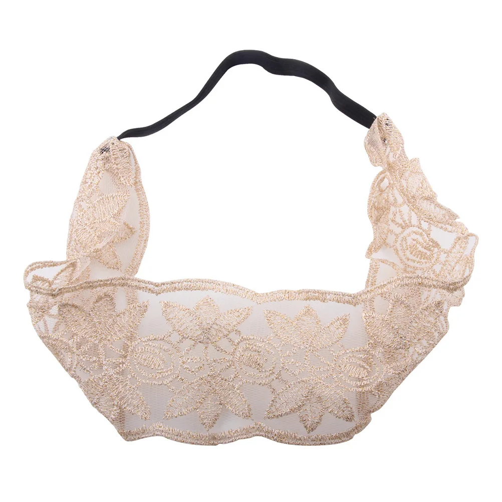 

7pcs Lace Headband for Women Girls Hair Accessories Elastic Breathable Yoga Running Sweat Absorbent Retro Camouflage Hairstyle