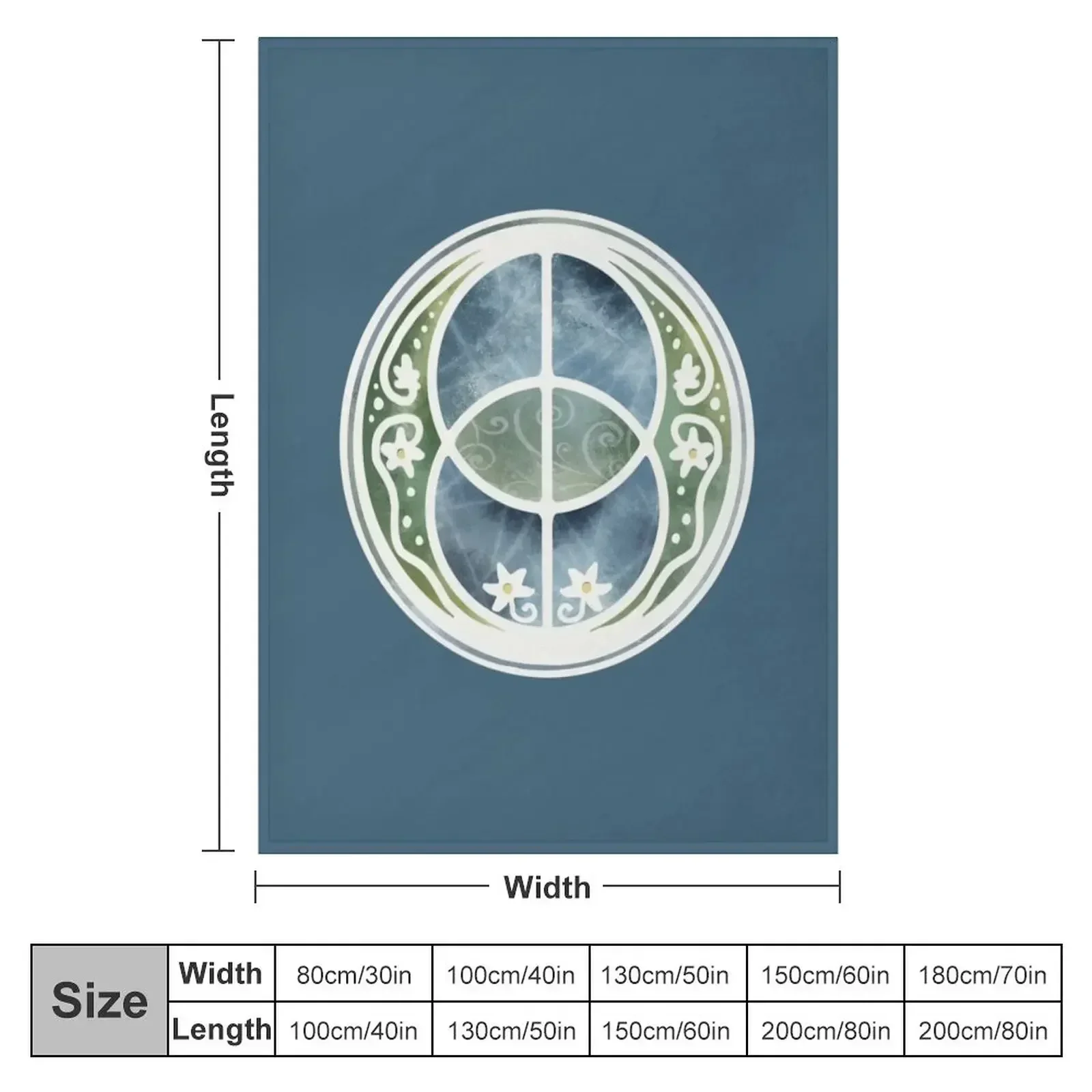 Chalice Well (land&sea) Throw Blanket couch cozy soft plush fuzzy picnic outdoor blanket