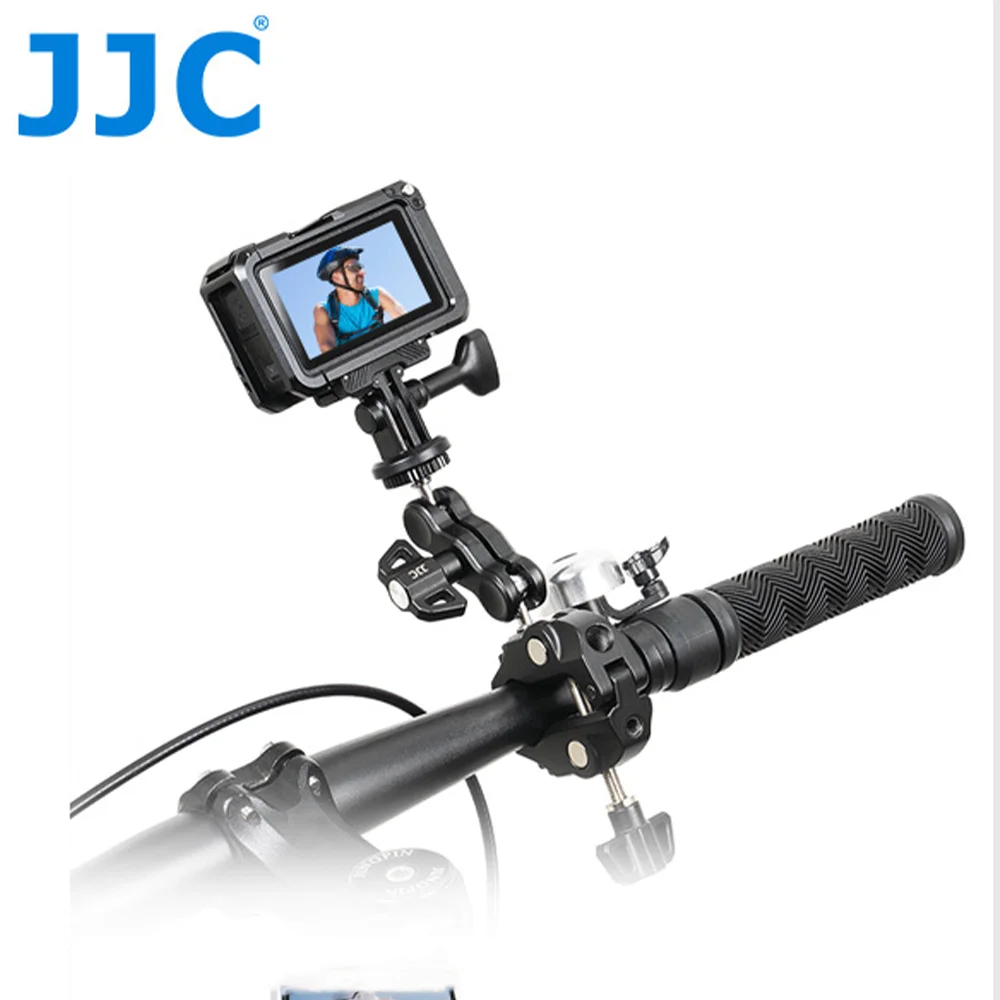 suporte-jjc-super-clamp-magic-arm-para-guidao-de-bicicleta-moto-adaptador-para-celular-e-camera-de-acao-para-insta360-x4-dji-pocket-4