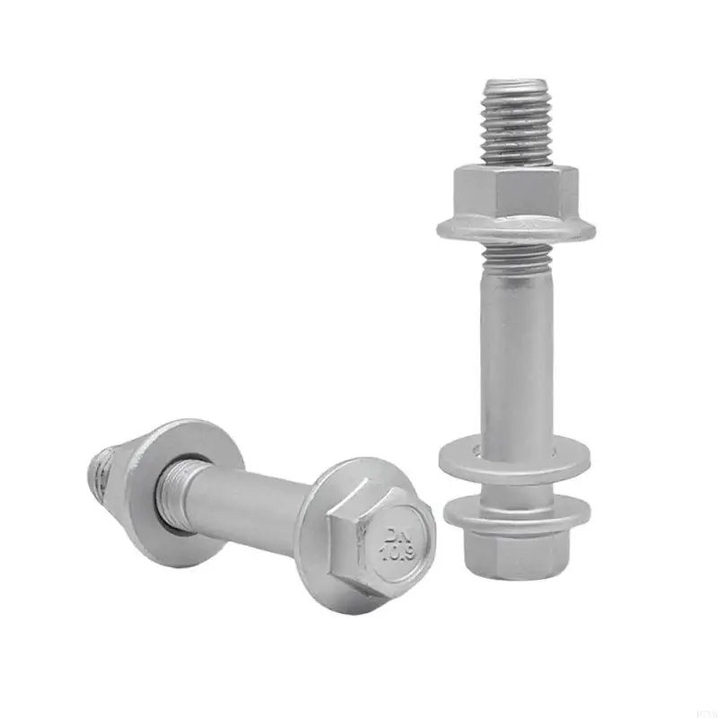 Front Lower Shock Bolt and Nut 10.9 Grade Shoulder Hardware Pair for Shock Mount Service and Repair Tasks D7YA