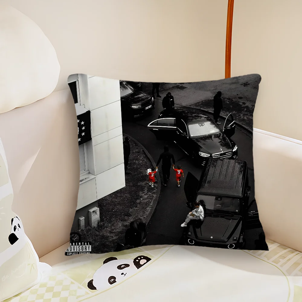 Rapper M-Maes La vie continue Pillow Case Living Room Sofa Cushion Cover Suitable For Home Bedroom Room Decoration