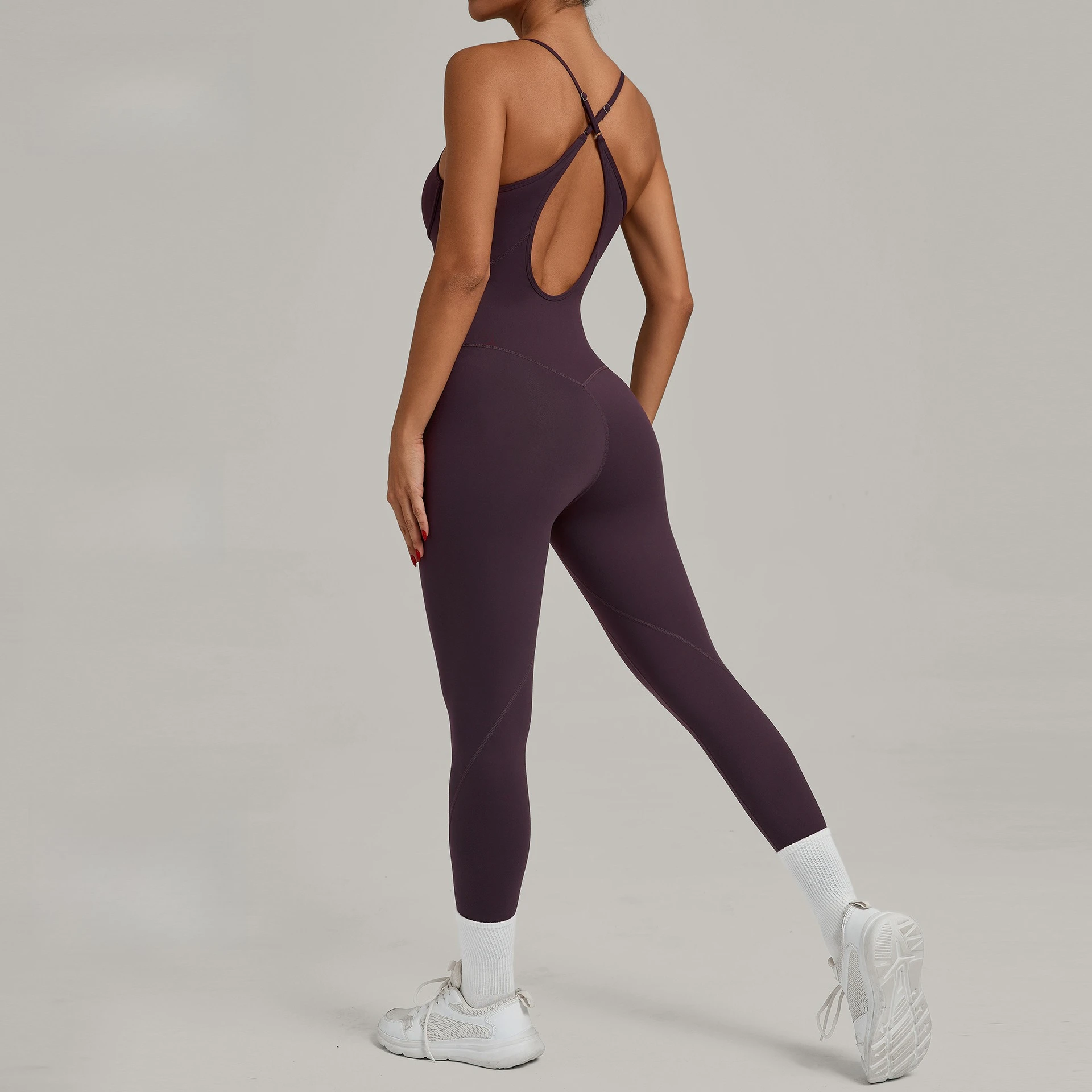

Yoga Jumpsuit Gym Set Women Sportswear Strap Sports Bodysuit Running One Piece Fitness Yoga Suit Sexy Backless Romper Female