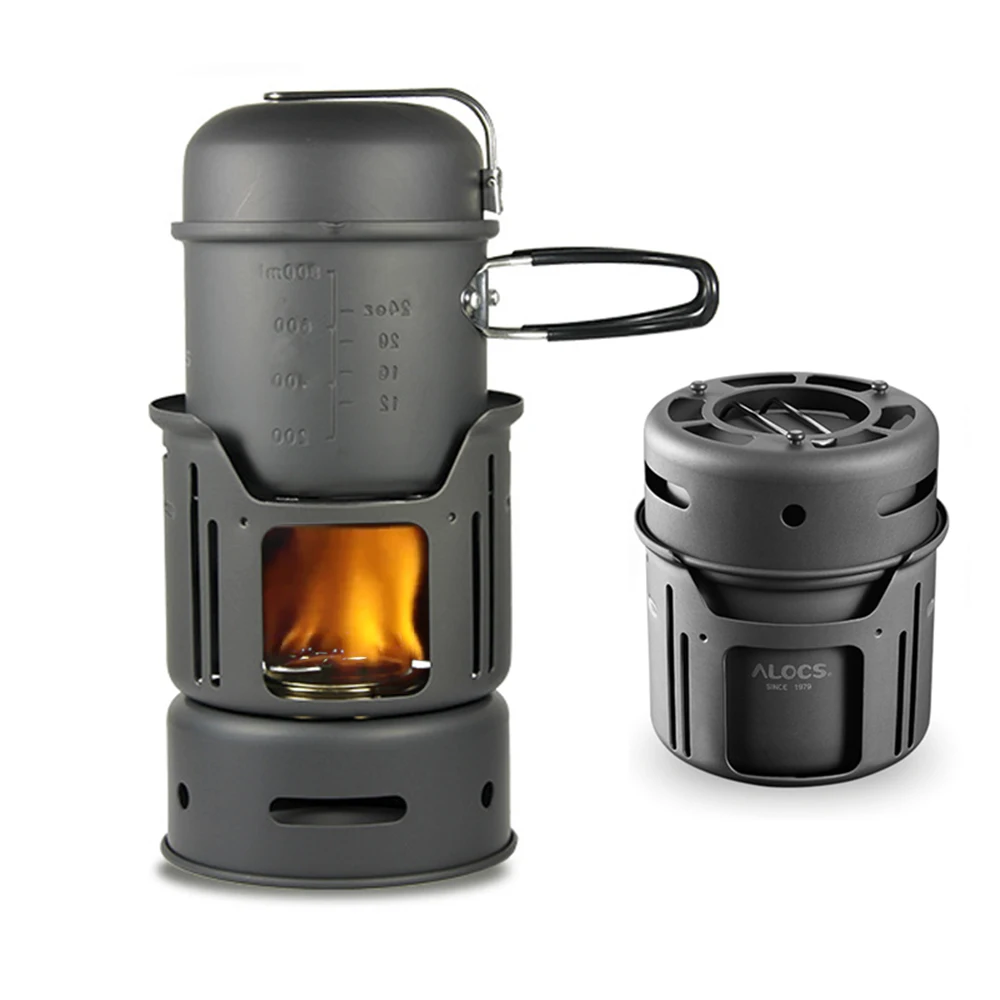 

Outdoor Portable Kitchenware Set Utensil Camping Stove Pot Outdoor Bowl Camping Pan Alcohol Stove Hiking Picnic Cooking