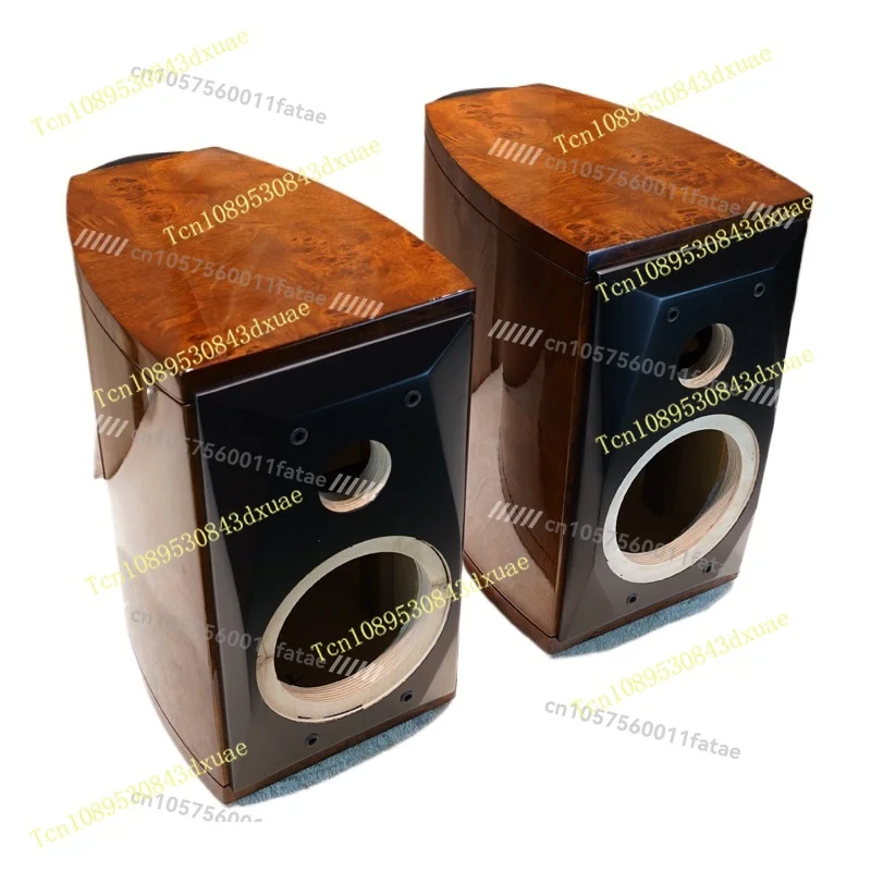 6.5-inch 8-inch Waist Drum Speaker, Solid Wood Drum Waist Curvature Audio Empty Box, Beveled Piano Paint Highlight