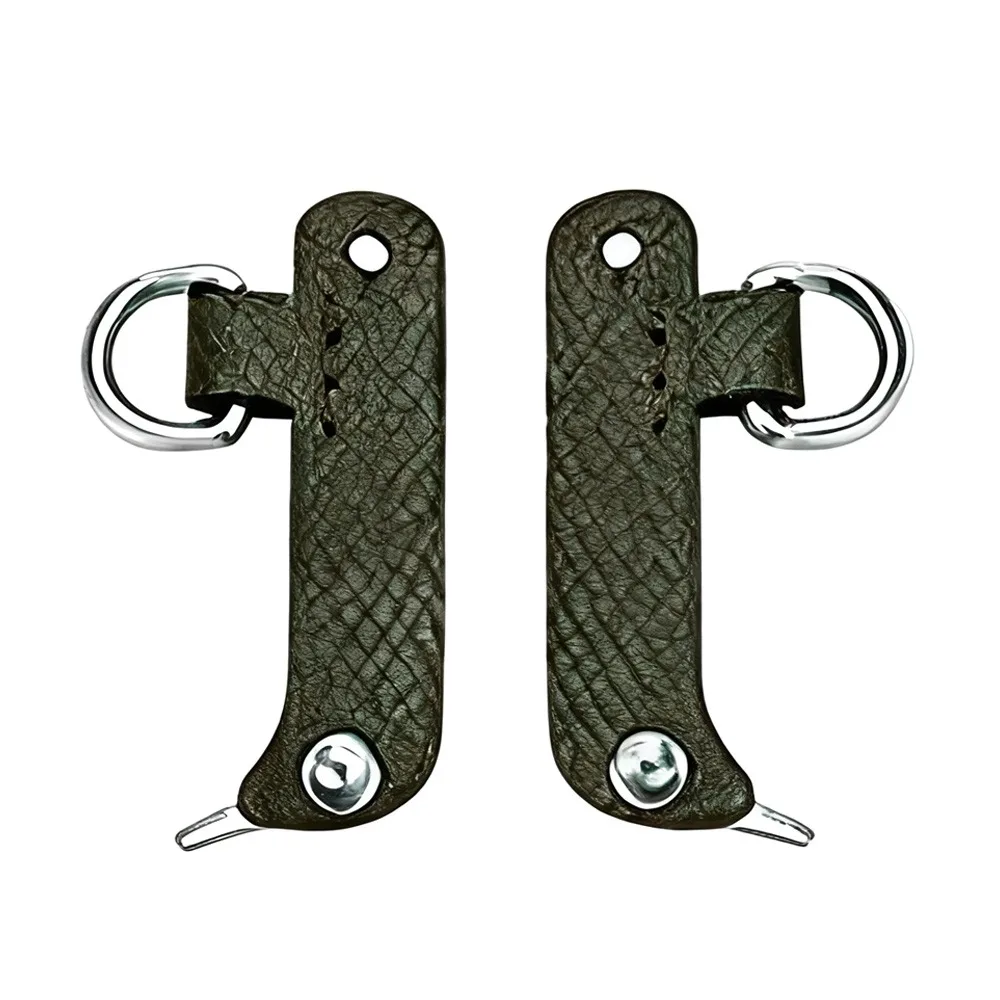 حزام بديل بتصميم خالٍ من اللكمات، ملحقات تحويل من الجلد الحقيقي، حزام كتف قابل للتعديل، مشبك تحويل