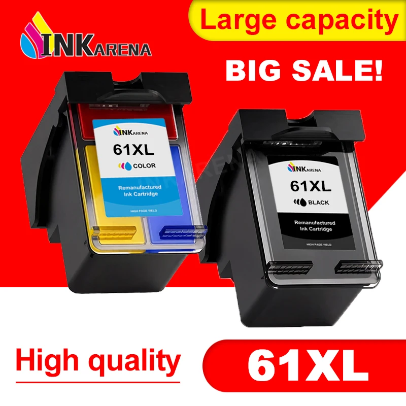 

Сменный картридж 61XL для HP 61, совместимый с чернильным картриджем HP61 для принтеров Deskjet 1000, 1050, 1050A, 1510, 2000, 2050, 2050A, 3000