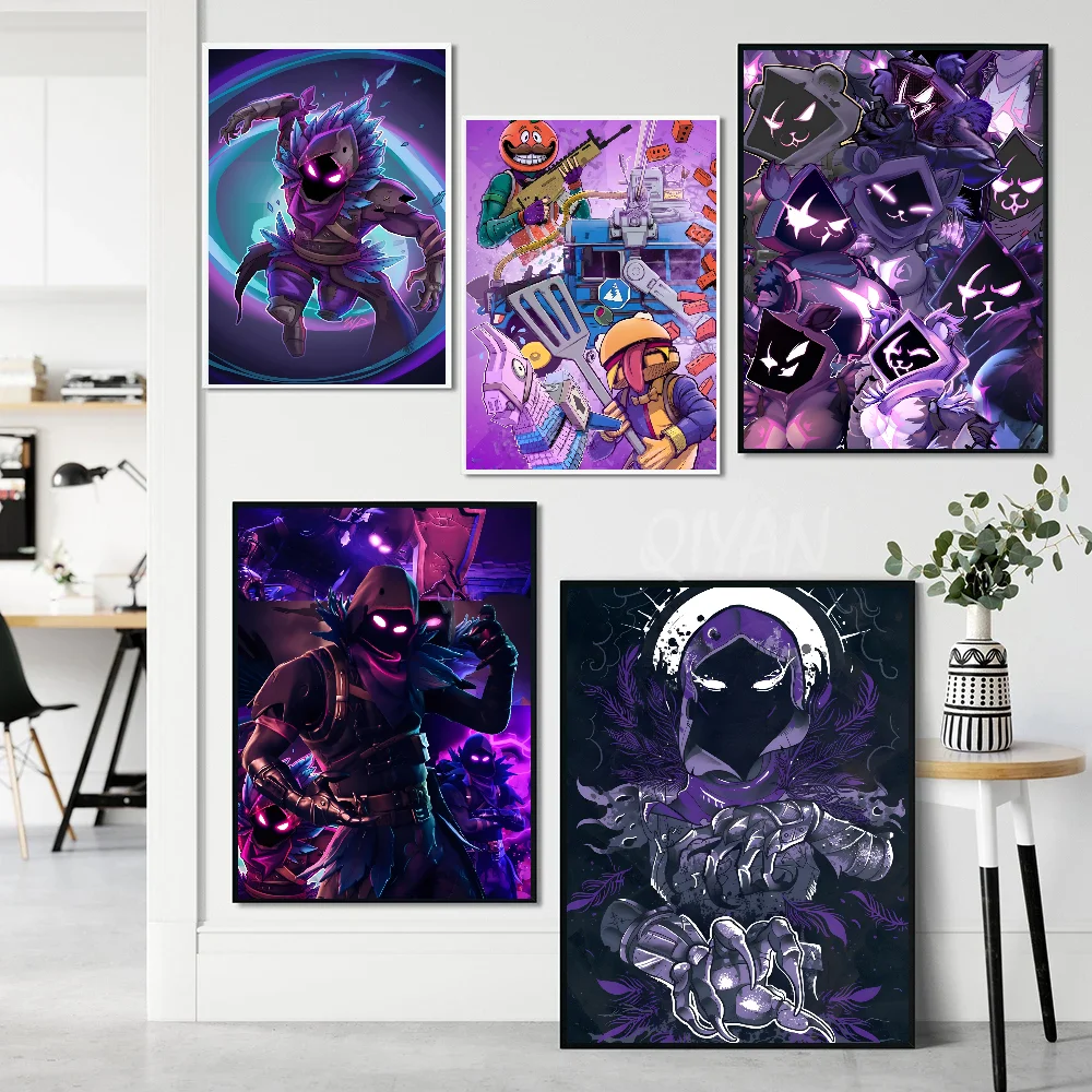 F-Fortnites-Game Poster Paper Print Home Living Room Bedroom Entrance Bar Cafe Art Painting Decoration