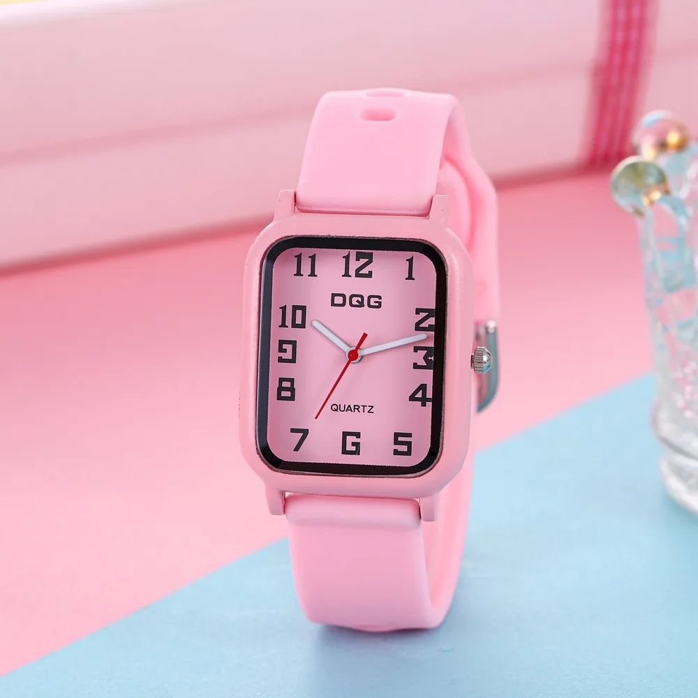 2023 New Fashion Ladies Rectangle Watches Women Sports Silicone Jelly Quartz Watch For Gift Relogio Feminino Students Wristwatch