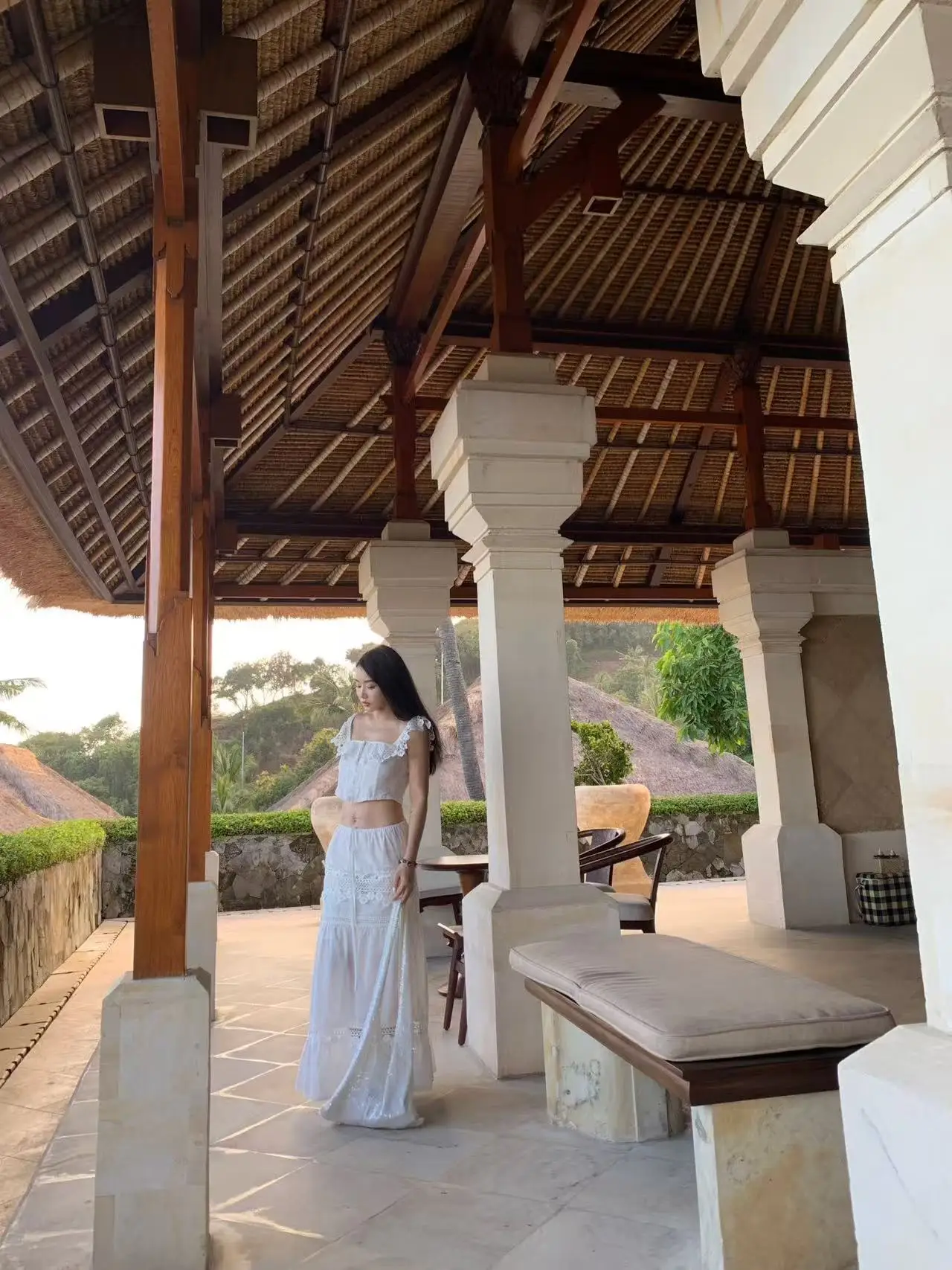 

Комплект Rowi: Жилет и юбка из хлопка с кружевным цветочным узором, ручная работа, летний повседневный стиль...