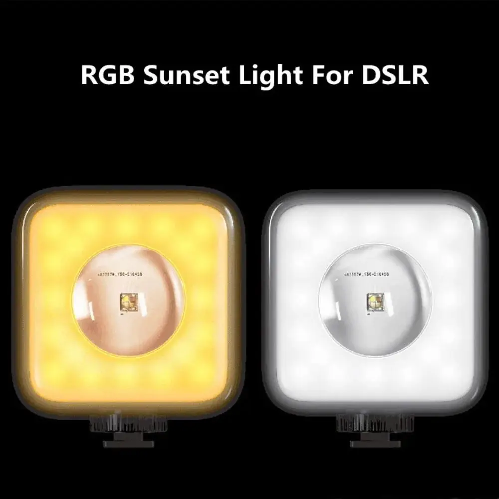 Mood Lighting RGB Sunset Lamp Adjustable Brightness Photography Lighting Multicolor Changing Light RGB Lighting