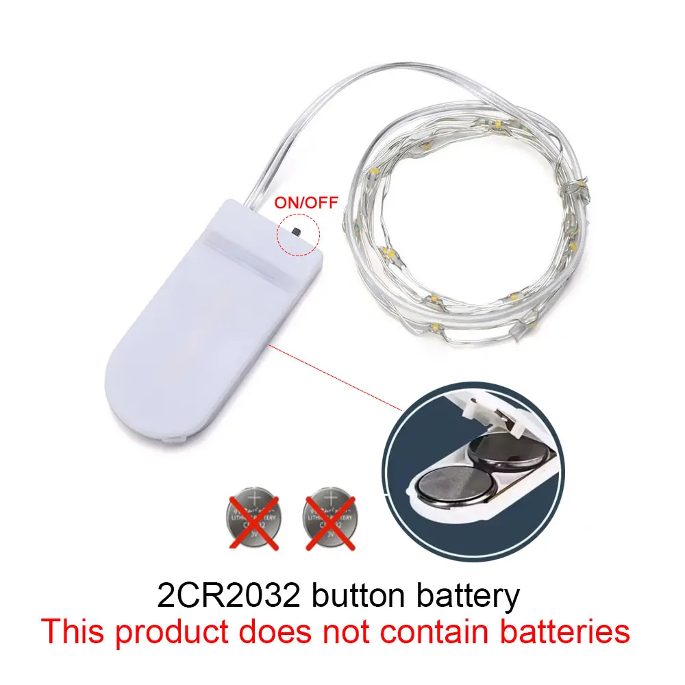 Led Copper Wire Fairy Lights DIY Christmas Wedding Party Birthday Gift Decoration Garland Outdoor Waterproof Light String