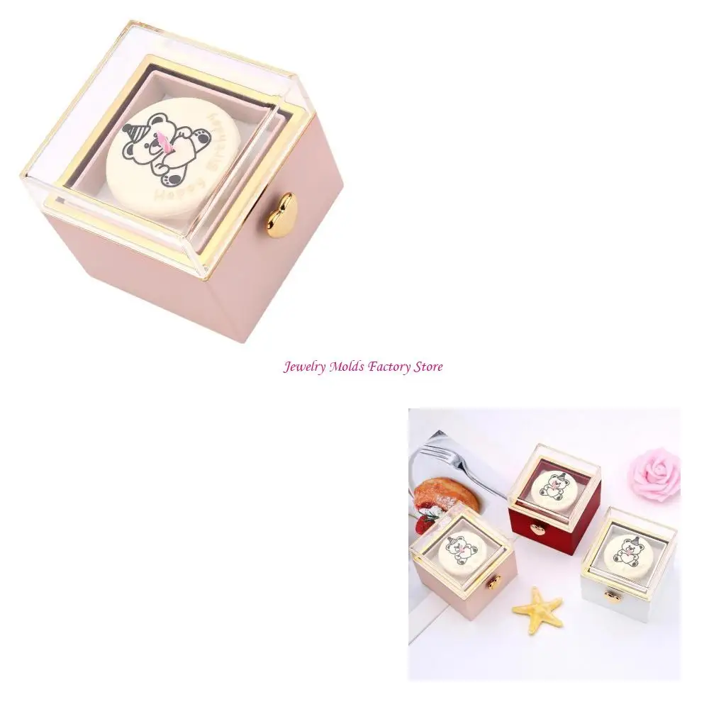 

Ring Presentation Box for Engagements Elegant Reversible Surprises Gift Box E0BF