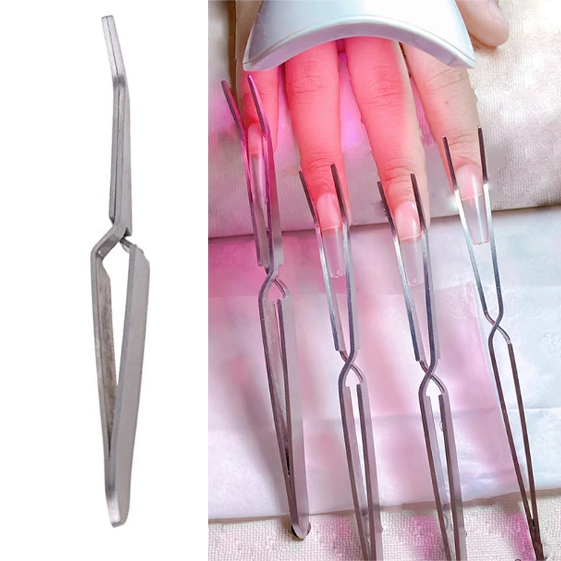 

14.5cm Builder Clamps For Quick Building Shaping Clip Acrylic Nail UV Gel Tips Extension Clips Multi-Function Tweezers Manicure*