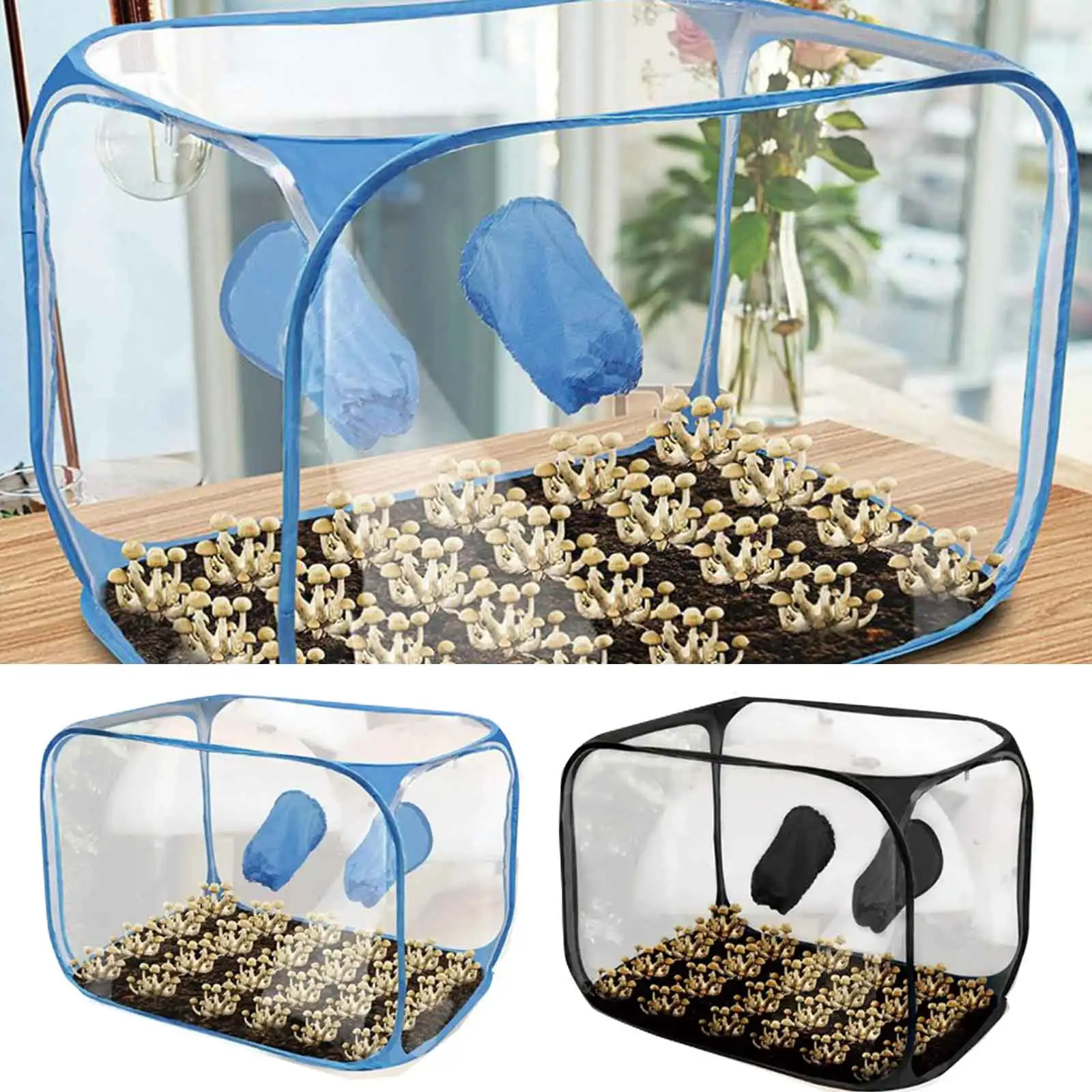 Saco de plantio de cogumelo caixa de ar estática tenda de cogumelo estação de reprodução saco de plantio de cogumelo suprimentos de jardinagem para o jardim