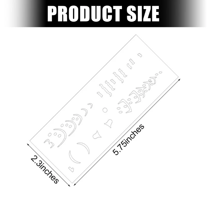  6Pcs Fishing Lure Drawing Templates for Scrapbooking Painting Home Decoration view 4