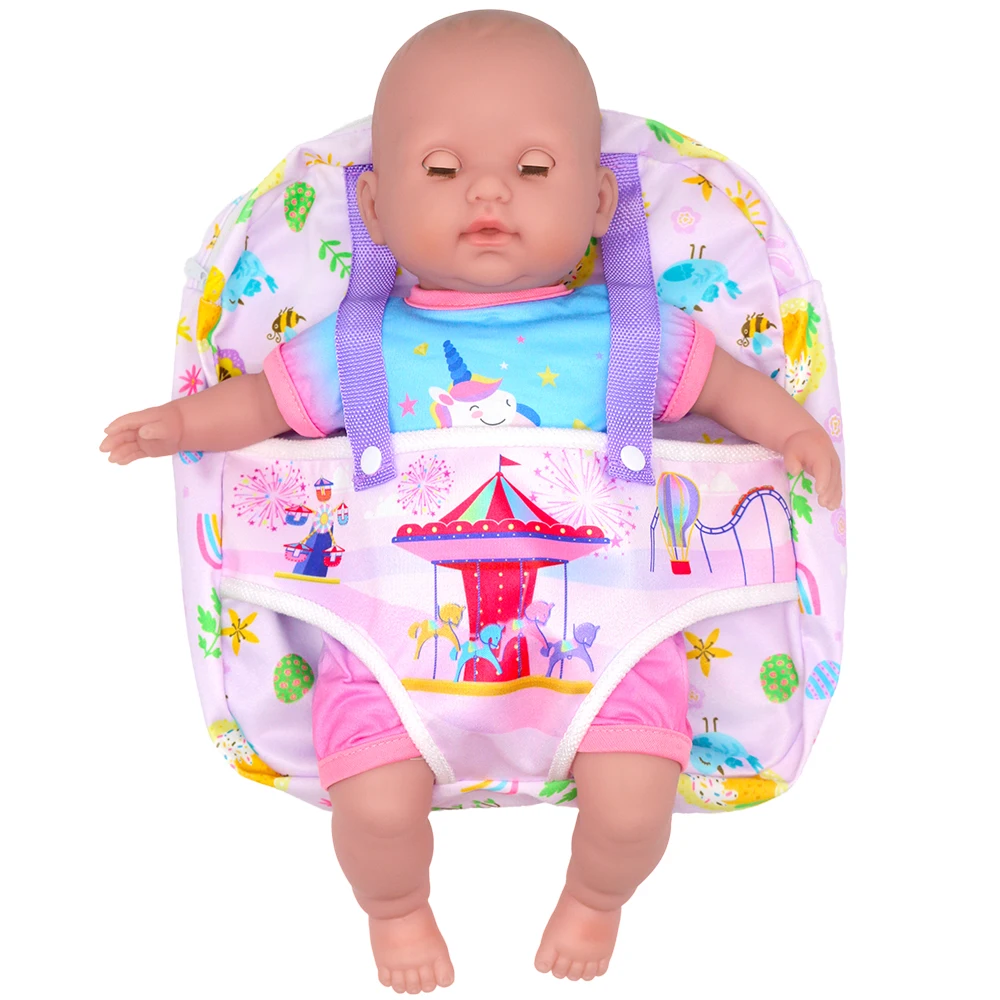 Dolls Out Going Carry Bag Sleeping Bag 43-45cm Newborn Doll Clothes Accessories Christmas Birthday Gift18 Inch Doll Backpack Bag