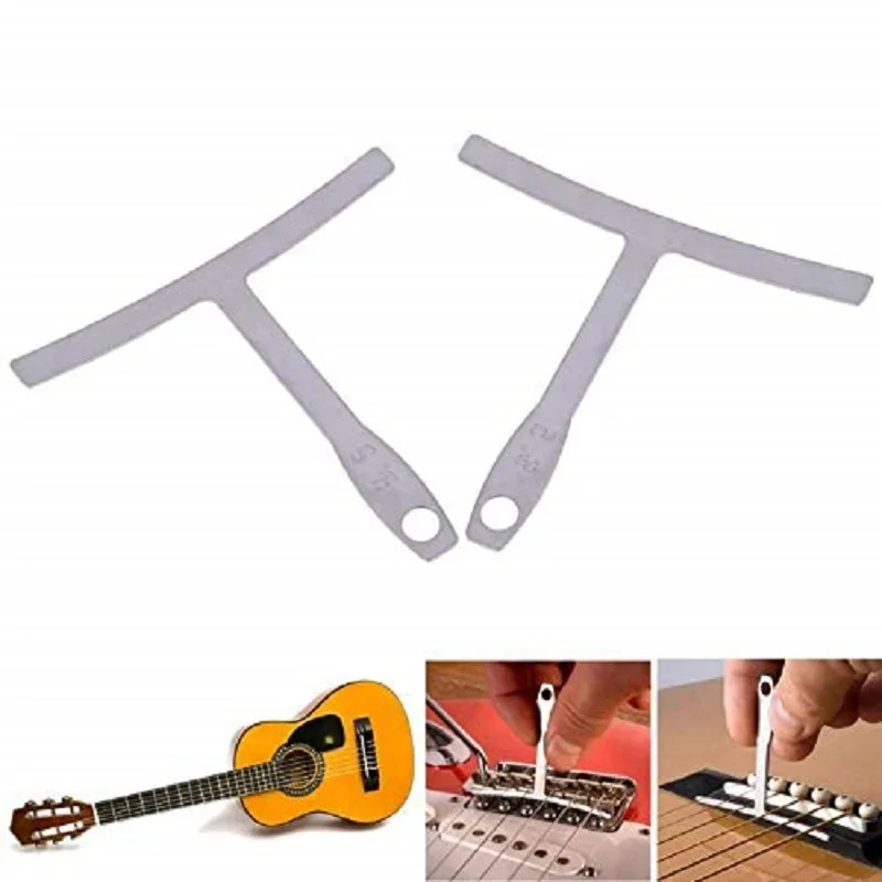 

9-Piece Set Wooden Electric Guitar Universal Arc Ruler T-Shaped Fretboard Measurement Repair Adjustment Tool Kit