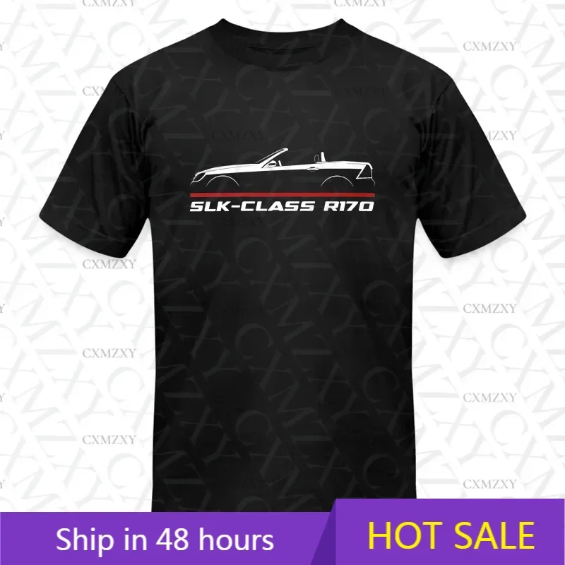 2024 camiseta para hombre Casual Mercede SLK-Class R170 1996-2004 camiseta entusiasta del coche gráfico verano manga corta 100% algodón S-3XL