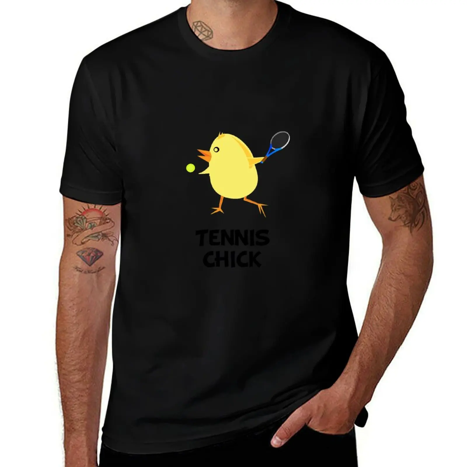 

Tennis Chick T-Shirt Blouse essential t shirt plus size clothes quick-drying mens graphic t-shirts pack