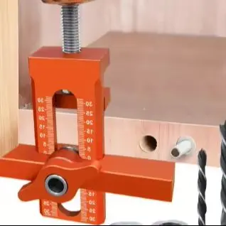 2 in 1 Cabinet Door Installation Positioner 10mm Rebounder Punched Mounting Jig for Wardrobe And Cabinet Door Panel Installation