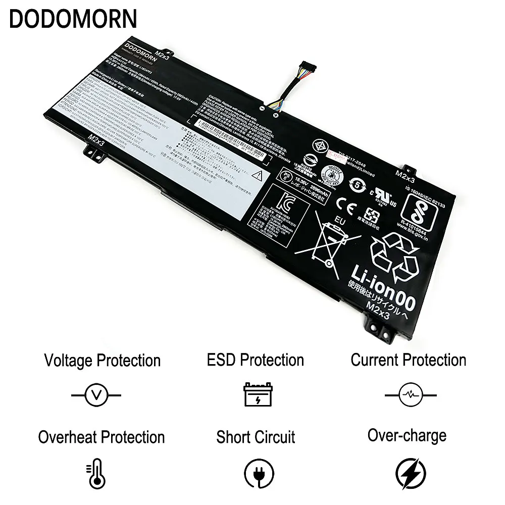 Nuova batteria per Laptop muslimex per Lenovo IdeaPad S540-14IWL C340-14API C340-14IWL Flex-14API Xiaoxin Air14 2019 K3-IWL 2865mAh