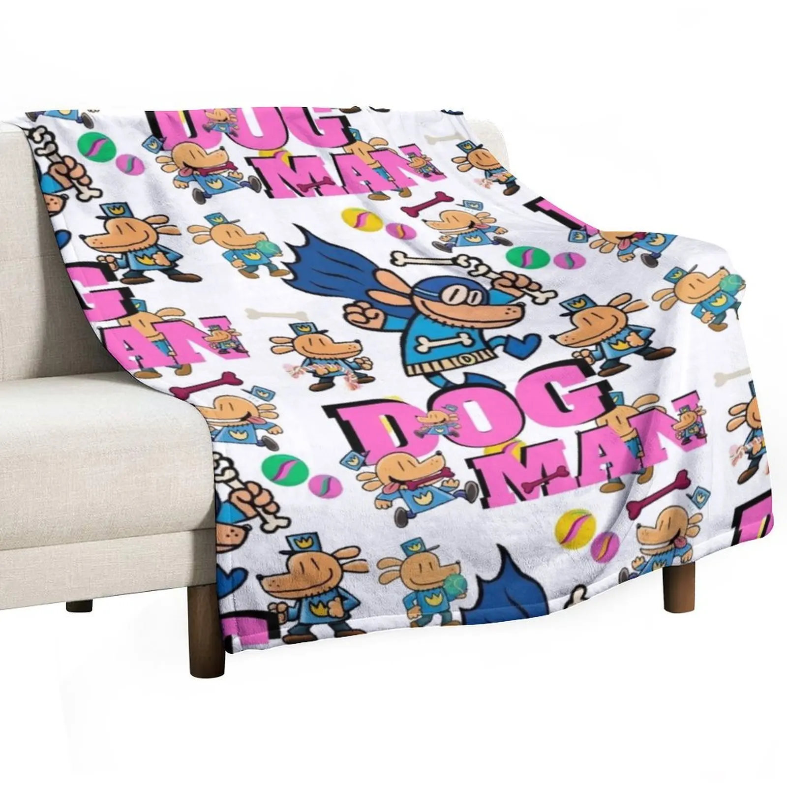 

Dogman Throw Blanket Furry warm for winter Sofa valentine gift ideas Blankets