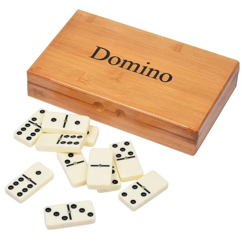 

Dominos Set Mexican Dominoes Train Game Dominoes Set 28 Tiles Dominos In Wooden Case Classic Dominos Set Dot Dominoes Games