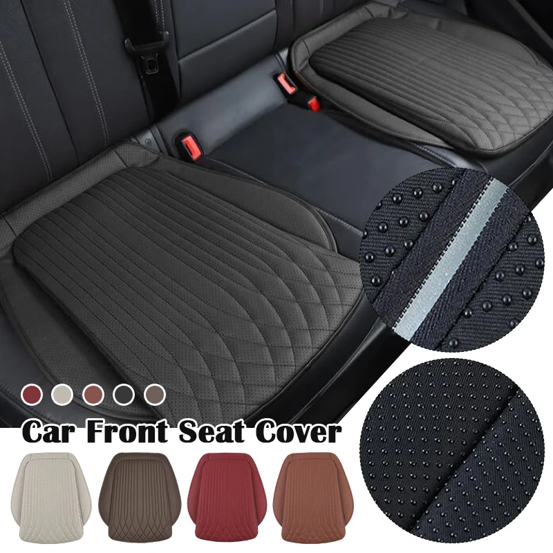 

New Front Car Seat Cover PU Leather Cars Seat Cushion Protector Automobiles Universal Mat Chair Seat Car Auto Pad Accessories