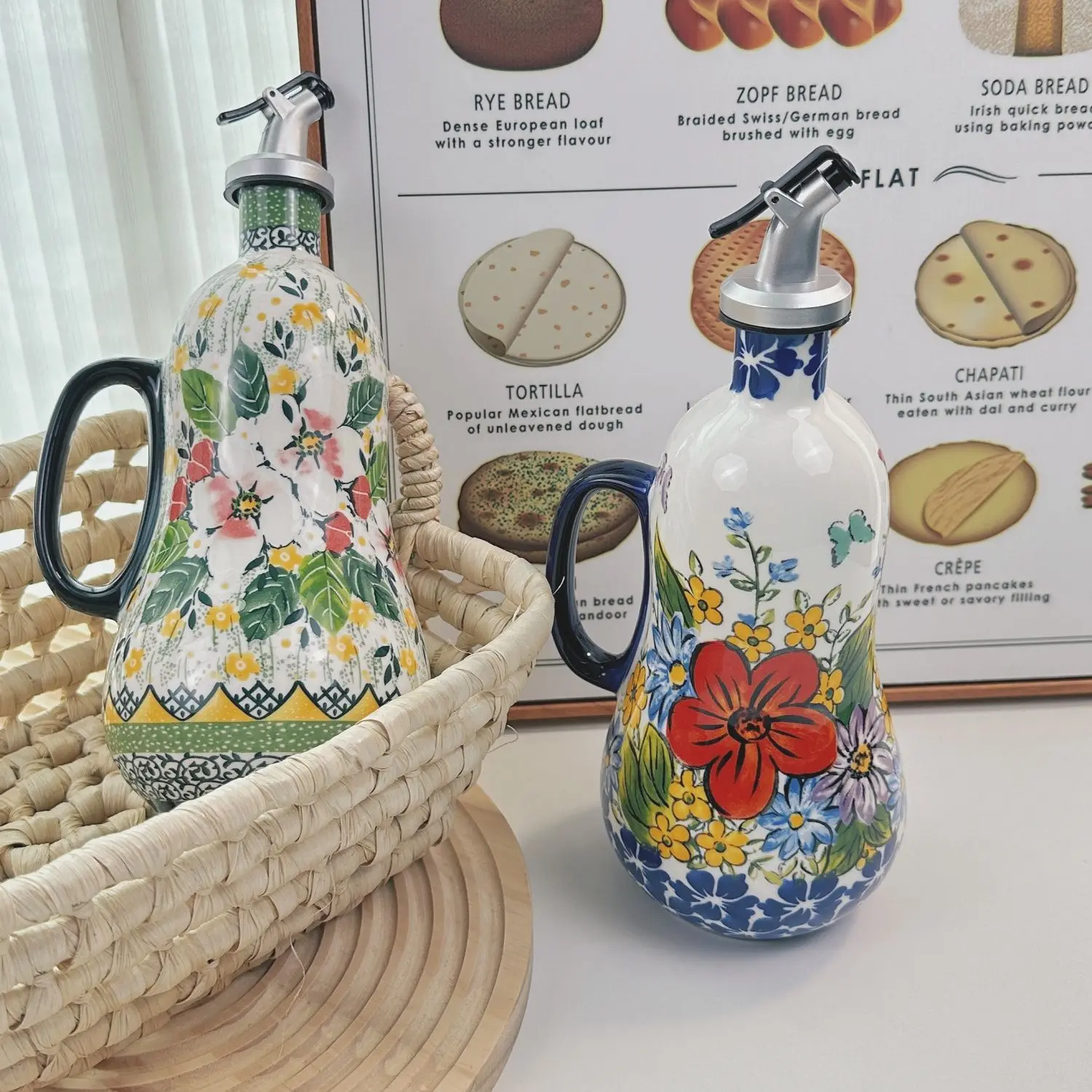 Ceramiczna butelka na olej szczelna butelka na olej kuchenna odporna na wysokie temperatury butelka na olej orzechowy sos sojowy garnek na ocet