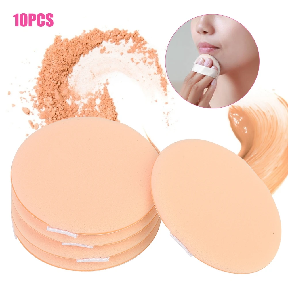 10pcs Soft Breathable Face Makeup Powder Puff BB Cream Puff Cosmetic Tool