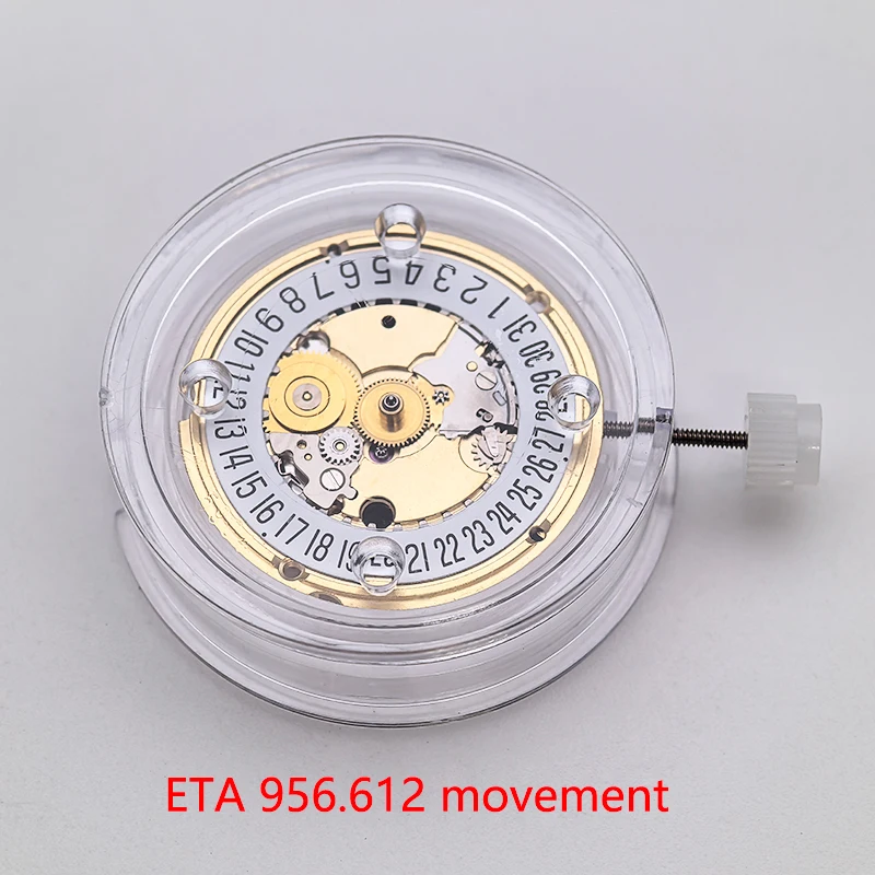 

Кварцевый механизм для часов J12 ETA 956.612 без батарейки, 6-часовой запас хода, с функцией даты, для ремонта и замены часов, аксессуары для часов