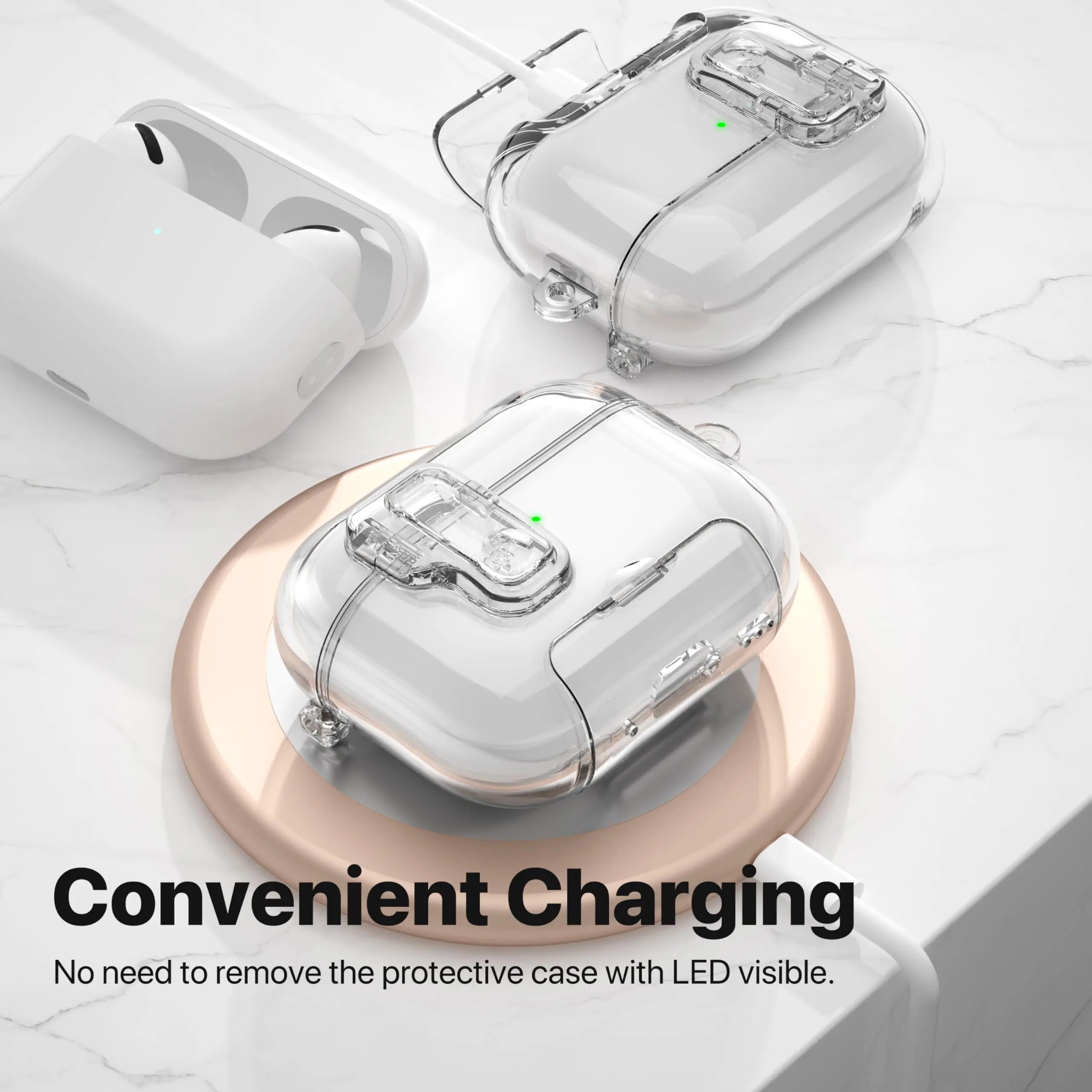 for Airpods Pro 3 Clear Case with Cleaner Kit Soft TPU Protective Cover Shockproof Case For Airpods Pro 3 Generation Case(Clear) - Image 4