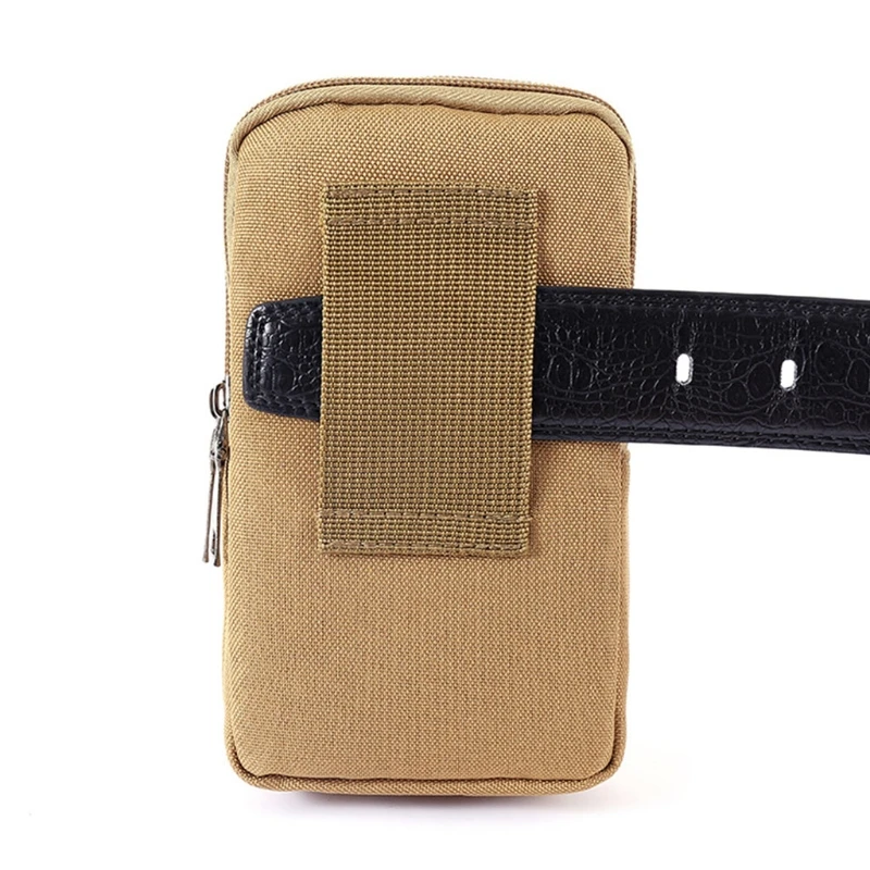 E74B Vintage Canvas Taille Tasche Gürtel Schlaufe Holster Tragen Telefon Tasche Brieftasche für Fall