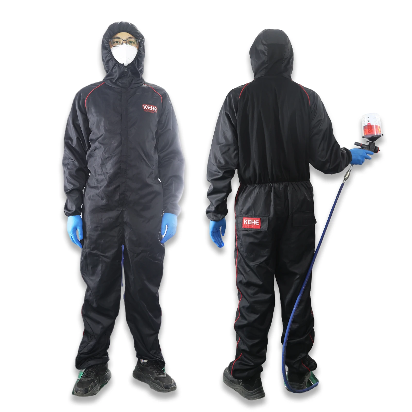 

Reusable Chemical-resistant Protective Suits, Breathable Coveralls with Anti-Static, Washable Protective Clothing for Painting,
