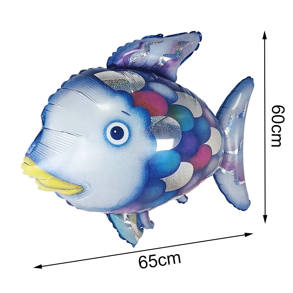 Clownfisch-Folienballon, aufblasbarer Fisch, Krabbe, Meerestier-Folienballons für Geburtstagsfeier mit Angelmotiv, Dekorationszubehör – Detail 1