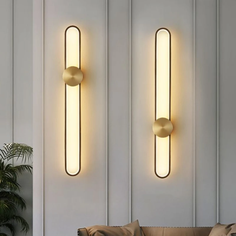 Nordic Style Wall Lamp Minimalist Modern LED Fixture for Bedroom Living Room Bedside Corridor Dining Room Foyer Background Wall