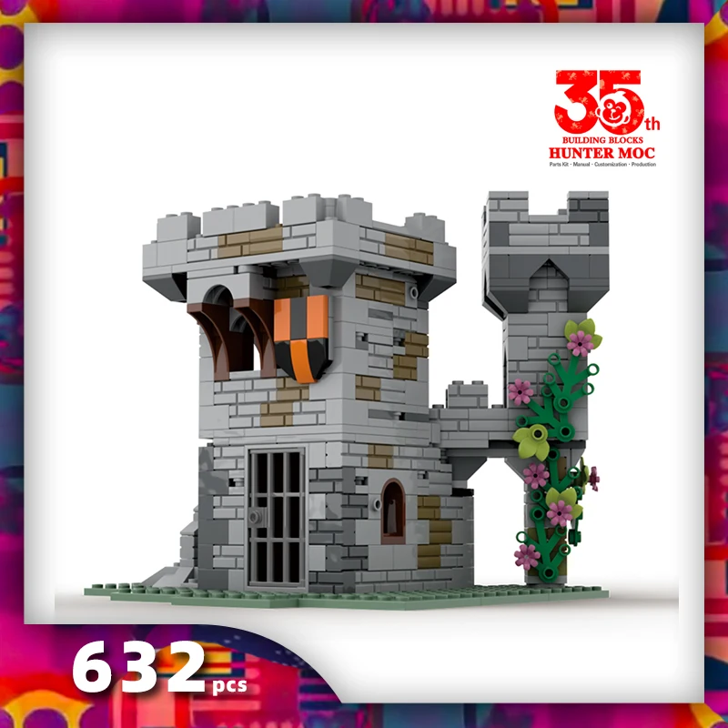 medieval castle block lion castle blocks architecture castle bricks outpost building blocks tower royal castle watchtower toy