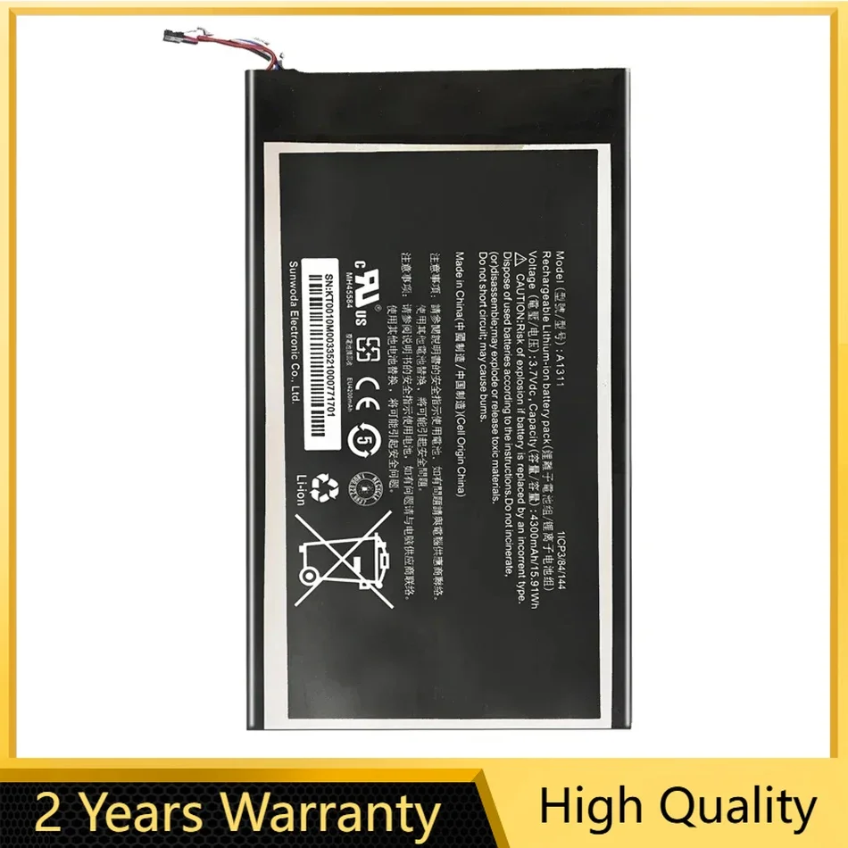 

Replacement Battery For Acer Iconia Tab A1-830, A1311, A1, 830, 4300mAh, Batterij, + Tracking Number