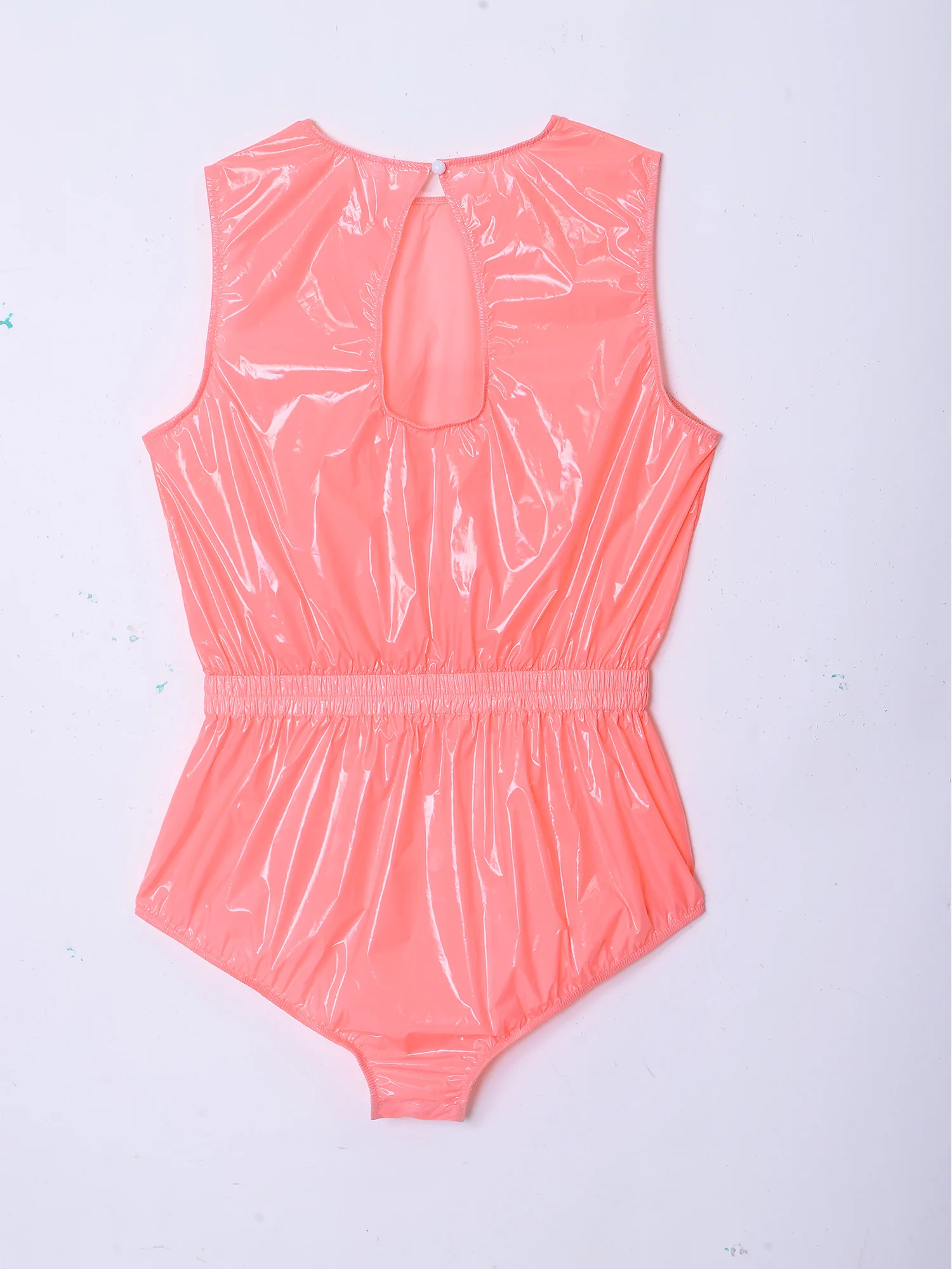 Women Sleeveless Waterproof Bodysuit Elderly Alzheimer Bedridden Patient Special Needs Adaptive Leak-proof Diaper Cover Swimwear