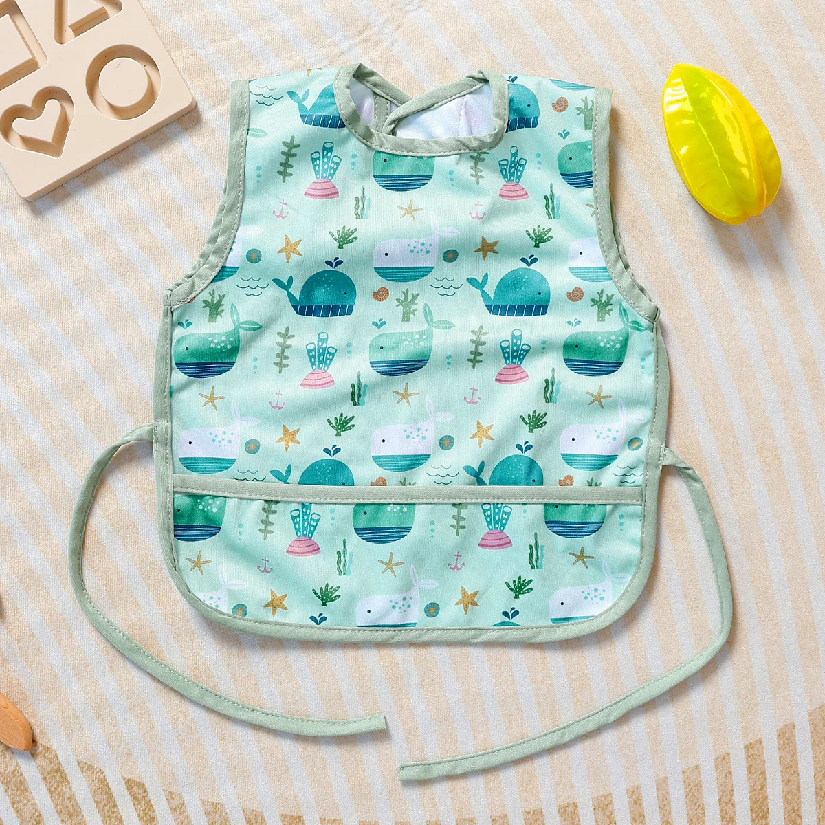 Baberos Elinfant de 1 pieza, paño eructo para niños y niñas, perfecto para regalo de cumpleaños, Baberos de alimentación de bebé, Baberos para comer