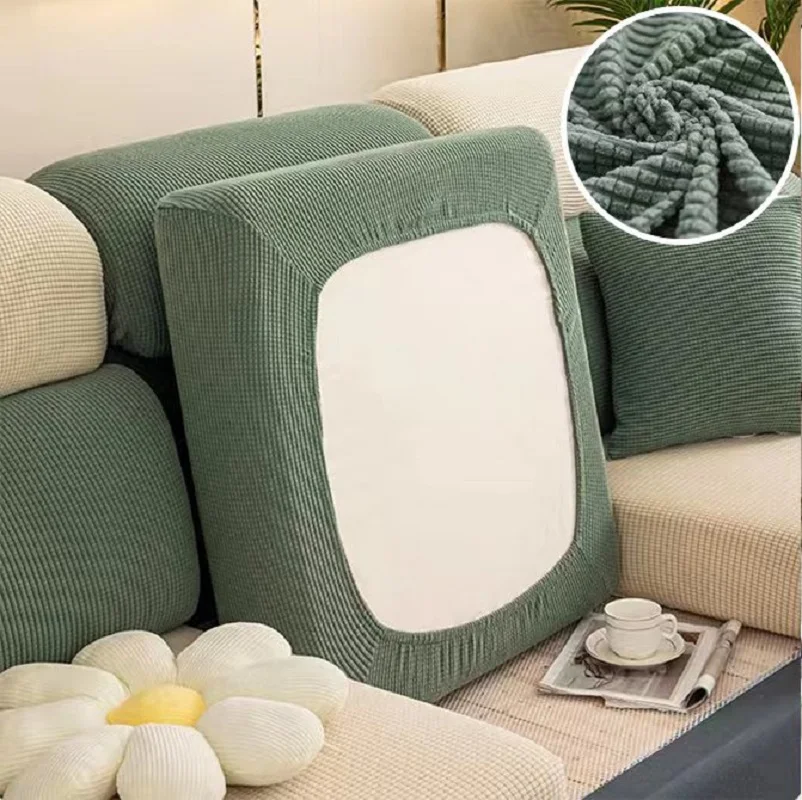 Thicken Elastic Sofa Cover For Living Room Solid Color Furniture Protector Sofa Cushion Cover slipcover Removable Couch Covers