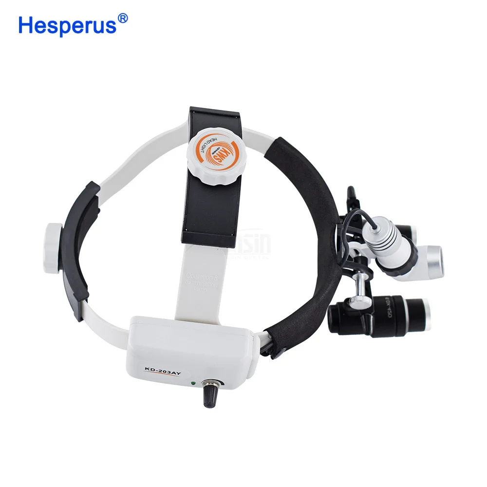 Original KWS 4X 5X 6X Dental LED Headlight with Loupe Magnifier 420mm Medical Surgical Dentist Magnifying Glasses Loupes - view 2