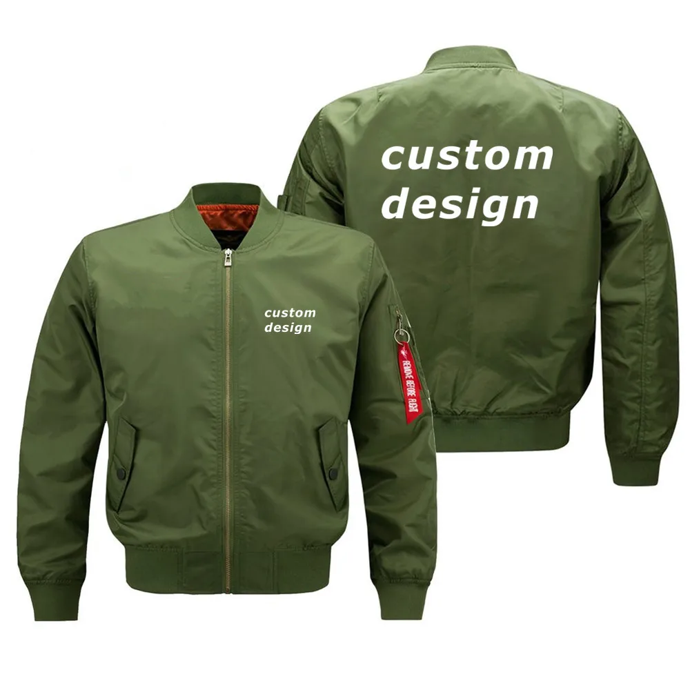 Spring Autumn Winter Man Jacket Coat Custom Design Support Customization Diy Logo Military Outdoor Ma1 Bomber Jacket for Men