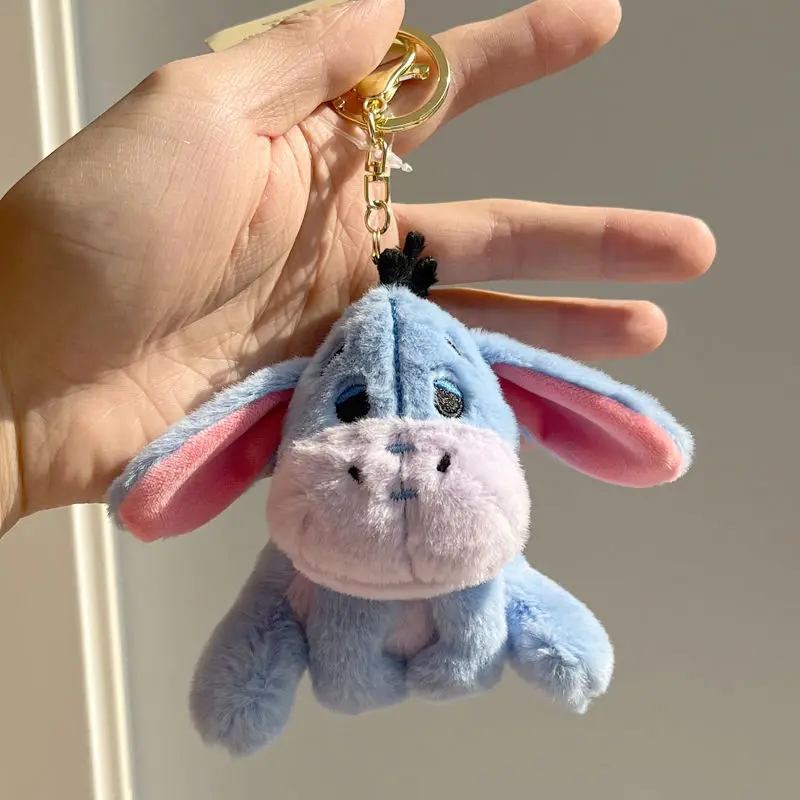 Kawaii Eeyore Plush Toy Anime Key Chain Plushie Doll Soft Stuffed Baby Cartoon Comfort Pillow Room Decor Toy for Kid Gift