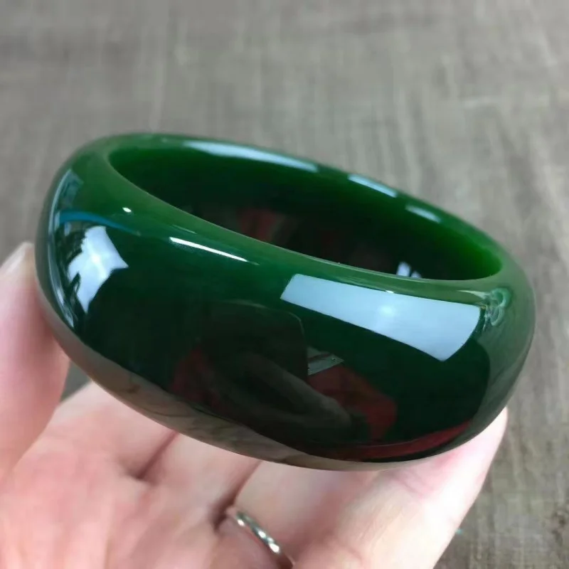 

Натуральные товары, натуральный браслет Синьцзян Хэтянь, браслеты из яшмы и нефрита, шпинат, женская мама