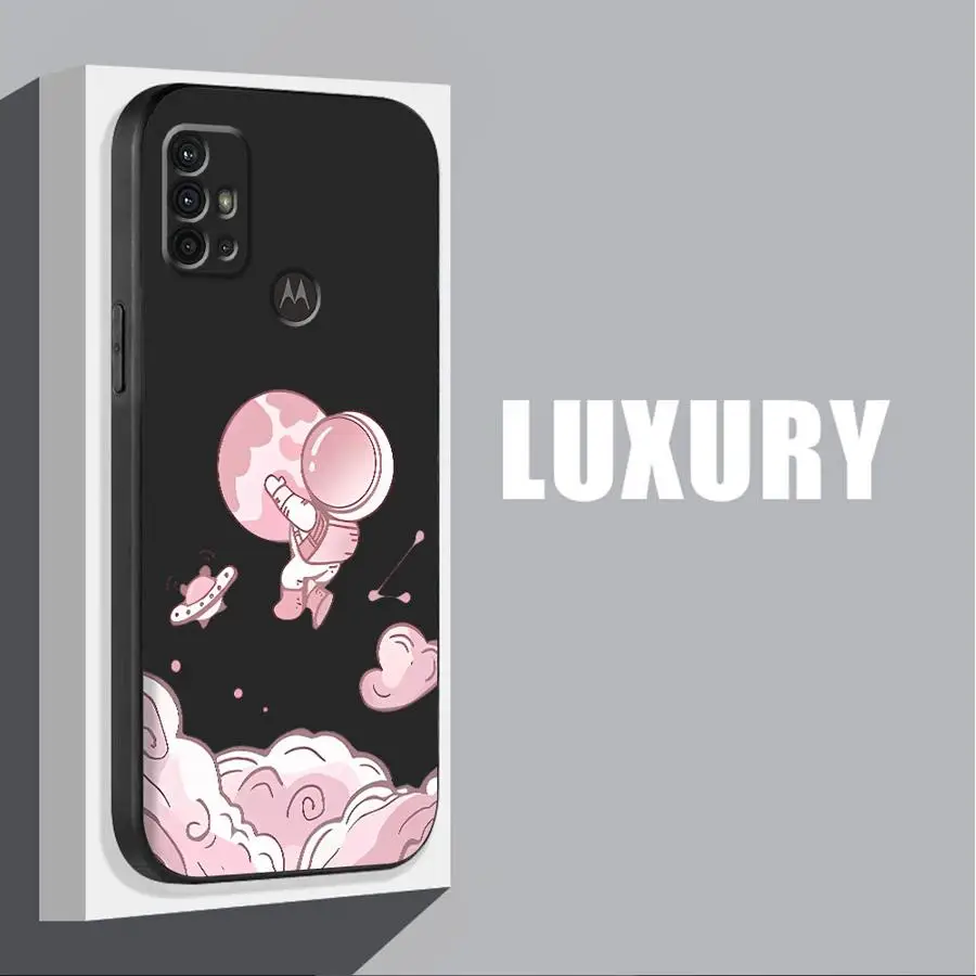 Luxury Space Astronaut Phone Case for Moto G30 G31 G50 4G 5G G51 5G G60 G60S G71 5G G22 G32 G52 G72 G53 G73